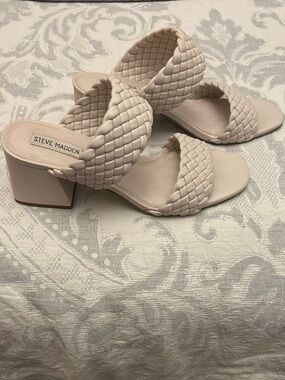 Steve Madden Braided Double-Strap Block Heel Mules
